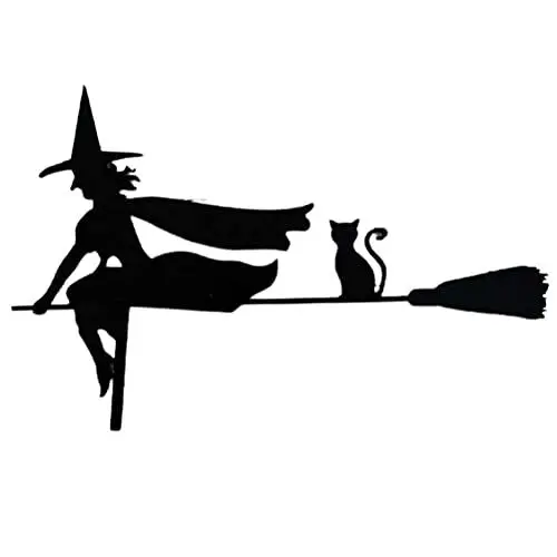 Produktbild: Wifehelper Halloween-Tür-Eckschild Hexe Halloween-Hexenschild aus Holz, Spinne, Halloween-Dekoration, Herbstdekoration, Haus- und Partytür, Rechtwinkliges Halloween-Schild (#2)
