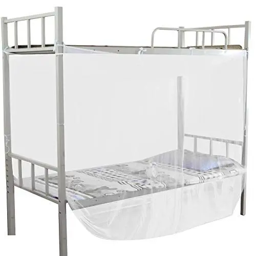 Produktbild: Wifehelper Moskitonetz, 4-Eckpfosten-Betthimmel-Moskitonetz für Twin-Full-Queen-Size-Bett, Moskitonetz, Schlafzimmer, Prinzessinnen-Dekoration, Himmelbettvorhänge (weiß) (95x195x150cm)