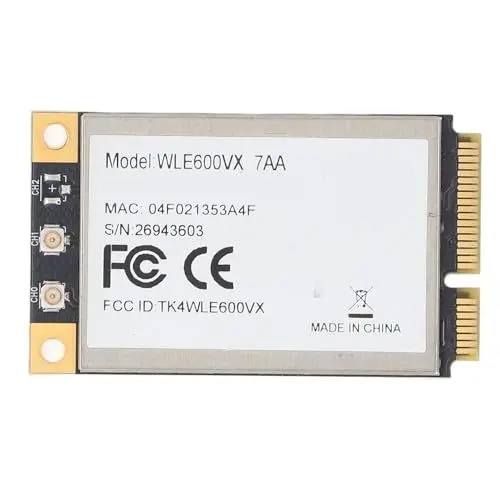 Produktbild: WiFi 5 WLE600VX QCA9882 Wireless-Karte, 2,4 G 5G Dual Band 867 Mbit/s 2X U.FL-Anschlüsse Wireless-Modul für Wireless-Router-AP in Industriequalität