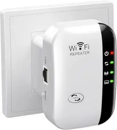 Produktbild: WiFi Extender Booster, WLAN Repeater Verstärker Bis Zu 5000sq.ft Mit Repeater/AP Modus, Long Range Amplifier Mit Ethernet Port Zu Allen Geräten, 1-Key Setup, Access Point