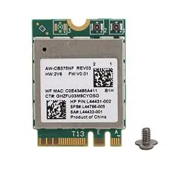 Produktbild: ASHATA WiFi Karte,WiFi Modul 2,4/5,0GHz,Bluetooth 5.0 M.2 NGFF Wireless Network Card 802.11a/b/g/n/ac RTL8822CE,Unterstützung für Windows 10/Linux/Android