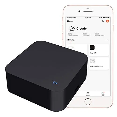 Produktbild: WiFi Smart Remote Controller Smart Home Infrarot Universal-Fernbedienung Blaster, eine für alle Steuerung AC TV DVD CD AUD Klimaanlage SAT usw., kein Hub erforderlich, kompatibel mit Alexa und Google