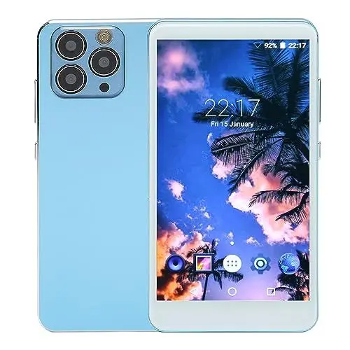 Produktbild: WiFi-MP3-Player mit Bluetooth, 5-Zoll-IPS-HD-Touchscreen MP4-MP3-Player mit Kamera, Tragbarer Digitaler Musik-Video-Player in HiFi-Klangqualität für Kinder (Blau)