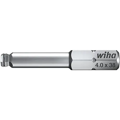 Produktbild: Wiha Bit Standard Sechskant-Kugelkopf, schwenkbar für schwer zugängliche Bereiche, Klemmringfunktion MagicRing® für das Halten von Schrauben ohne Magnet 1/4