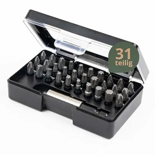 Produktbild: Wiha Essential Impact Bit Set 31-tlg. inkl. Bitbox I PH, PZ, Sechskant, Torx I Schrauberbit-Set mit Bithalter I Bitset für Akkuschrauber (45628)