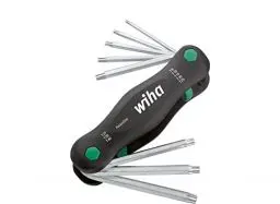 Produktbild: Wiha Multitool PocketStar® TORX 8-tlg., per Tastendruck schneller Zugriff, als Längs- und Quergriff einsetzbar, all-in-one Werkzeug (23047)