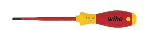 Produktbild: Wiha Schraubendreher SoftFinish® electric slimFix TORX® (36536) T10 x 100 mm für tiefliegende Schrauben, ergonomischer Griff für kraftvolles Drehen, Allrounder für Elektriker, VDE-geprüft, stückgeprüft