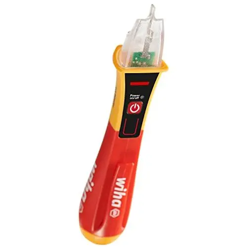 Produktbild: Wiha Spannungsprüfer Volt Detector, berührungslos, einpolig 90 - 1.000 V AC I Phasenprüfer mit optischem Signal (43798)