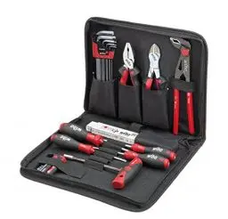 Produktbild: Wiha Werkzeug Set Mechaniker gemischt 34-tlg. inkl. Werkzeugmappe I kompakte Grundausstattung inkl. Tasche I robust und platzsparend (36390)