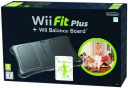 Produktbild: Wii Fit Plus inkl. Balance Board (schwarz) - (Nintendo Wii)