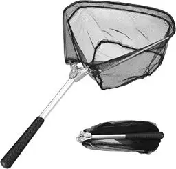 Produktbild: wiipara Kescher Angeln Teleskop Kescher 55cm, Fischernetz Klappbar Kompakt Angel Kescher Teich Karpfenkescher, Outdoor Angelzubehör Angeln Kescher für Kinder Erwachsene