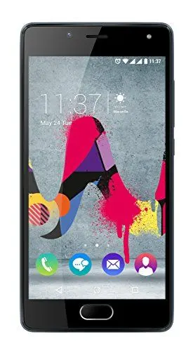 Produktbild: Wiko U Feel Lite Smartphone (12,7 cm (5 Zoll) HD IPS-Display, Fingerabdruck-Sensor, 16GB interner Speicher, Android 6 Marshmallow) schiefer