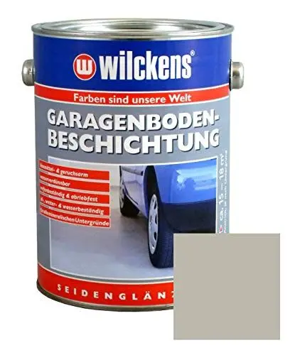 Produktbild: Wilckens 2,5L Garagen Bodenbeschichtung Beton Boden Estrich Farbe Garagenfarbe Halle Garagenbodenbeschichtung Estrichfarbe Bodenfarbe Betonfarbe Garagenboden (Kieselgrau)