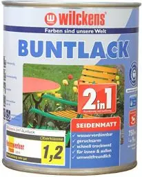 Produktbild: Wilckens 2in1 Acryl Buntlack für Innen und Außen, seidenmatt, 750 ml, RAL 7035 Lichtgrau