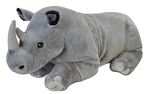 Produktbild: Wild Republic 19330 Jumbo Plüsch Nashorn Rhinozeros, großes Kuscheltier, Plüschtier, Cuddlekins, 76 cm
