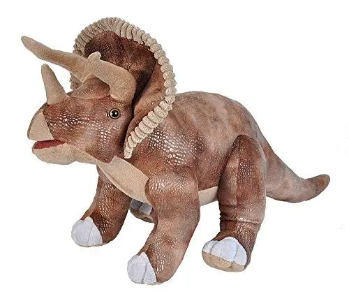 Produktbild: Wild Republic Dinosaur Triceratops, Dinosaurier, Mädchen und Jungs Geschenk, Schmusetier für Babys, Nachhaltiges Kuscheltier mit Einer Füllung aus recycelten Wasserflaschen, 63 cm