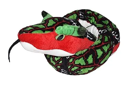 Produktbild: WILD REPUBLIC Plush Snake Drachenknochen, Plüsch-Schlange, Riesen-Kuscheltier, 137 cm, Baby Shower Geschenk, Stofftier, Füllung aus recycelten Wasserflaschen