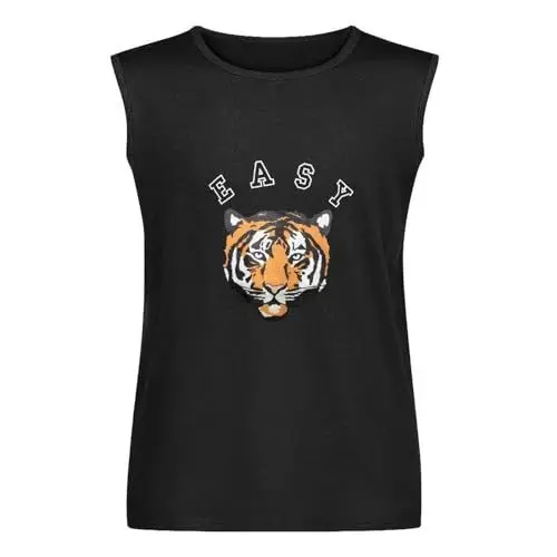 Produktbild: 63a13 Womens Gray Cotton Men's Vests Tank Tops O-Neck 100% Cotton Undershirts Unisex Sleeveless T-Shirt M