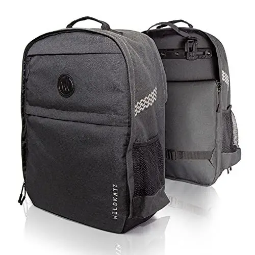 Produktbild: Wildkatz Felis - Fahrradtasche und Rucksack 30 Liter - inklusive wasserdichtem Regencape - Gepäckträgertasche Rucksack Kombi