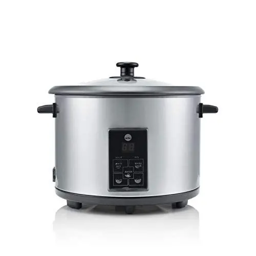 Produktbild: Wilfa GOHAN Reiskocher - 1,8 Liter Fassungsvermögen, 700 Watt, abnehmbare Schüssel mit Antihaftbeschichtung, 4 Einstellungen, silber