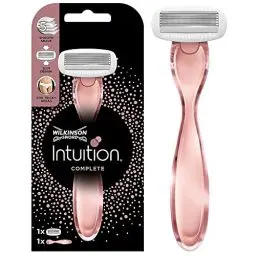 Produktbild: Wilkinson Sword - Intuition Complete Rasierer für Frauen, Rasiergriff + 1 Rasierklingen, Skin-Protect-Gel für sanftes Gleiten