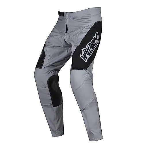 Produktbild: Willbros Motocross Hose Mountainbike Motorradhose Cross Enduro Off-Road Bergab MX MTB BMX Rennen Grau L=34