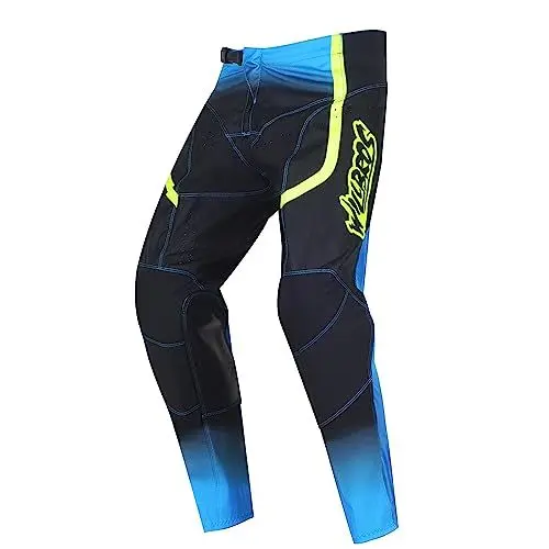 Produktbild: Willbros Motocrosshose MX Hose Mountainbike Motorrad Dirt Bike Bergab Euduro Offroad Rennen Schwarz Blau Gelb M=32
