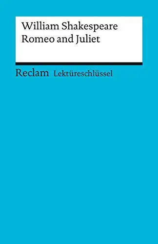 Produktbild: William Shakespeare: Romeo und Julia. Lektüreschlüssel