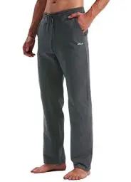 Produktbild: WILLIT Jogginghose Herren Baumwolle Trainingshose Sporthose Lang Freizeithose Fitness Yogahose Sweathose Lounge Pants Loose Männer mit Taschen Dunkelgrau M