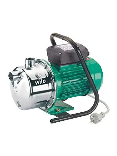 Produktbild: Wilo-Jet WJ 203, selbstansaugende Gartenpumpe zur Wasserversorgung aus Brunnen, Zisternen und Regentonnen, 5000l/h, 4,2 bar, 750W