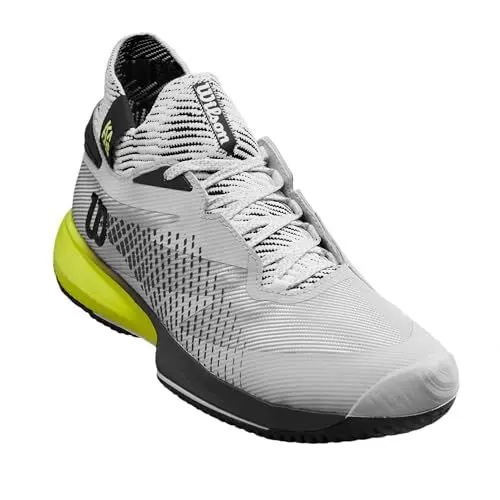 Produktbild: WILSON Herren Men's KAOS Rapide SFT Tennis Shoe Sneaker, Perlblau/Schwarz/Sicherheitsgelb, 45 EU