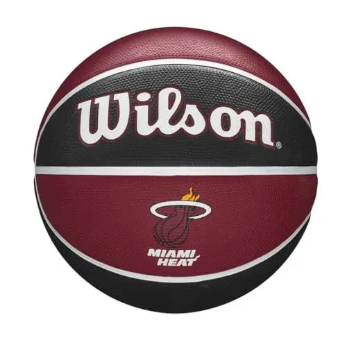 Produktbild: Wilson Basketball NBA TEAM TRIBUTE, MIAMI HEAT, Outdoor, Gummi, Größe: 7