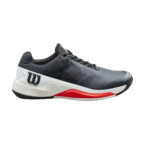 Produktbild: Wilson Herren Rush Pro 4 Tennisschuh, Black/White/Poppy Red, 48 EU