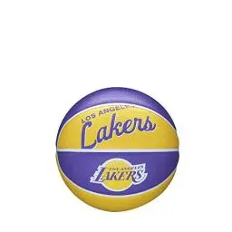 Produktbild: Wilson Mini-Basketball TEAM RETRO, LOS ANGELES LAKERS, Outdoor, Gummi, Größe: MINI