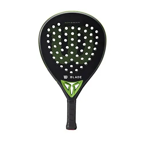 Produktbild: Wilson Padel-Schläger Blade Elite v2, Carbon-Glasfaser-Komposit/Eva, 365 g, Kopfgröße 510 cm², Schwarz/Neongrün