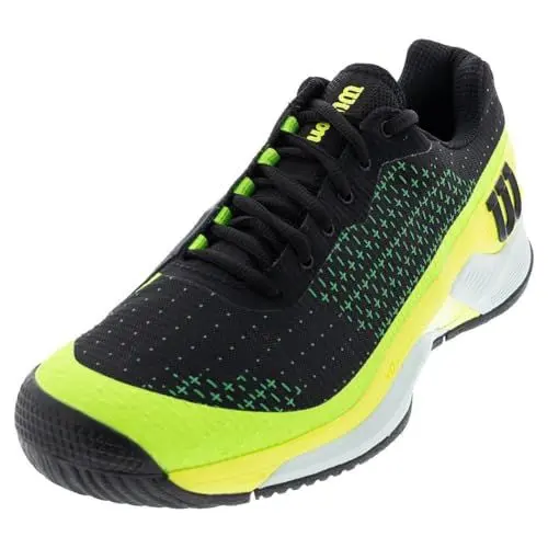 Produktbild: Wilson Rush Pro Extra Duty Tennisschuhe (Black Safety Yellow Green Gecko, EU Schuhgrößensystem, Erwachsene, Herren, Numerisch, M, 44)