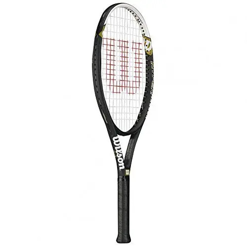 Produktbild: Wilson Tennisschläger, Hyper Hammer 5.3, Anfänger und Freizeitspieler, Griffstärke L2, Schwarz/Weiß/Grün, WRT58610U2