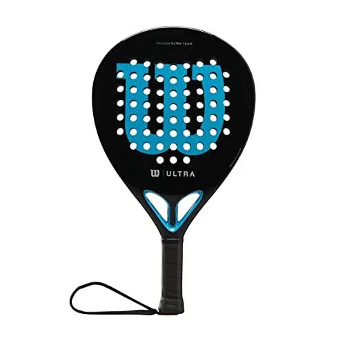 Produktbild: Wilson Ultra Team V2 Padelschläger, Fiberglas/EVA, 366 g, Schwarz/Blau, WR067011U2