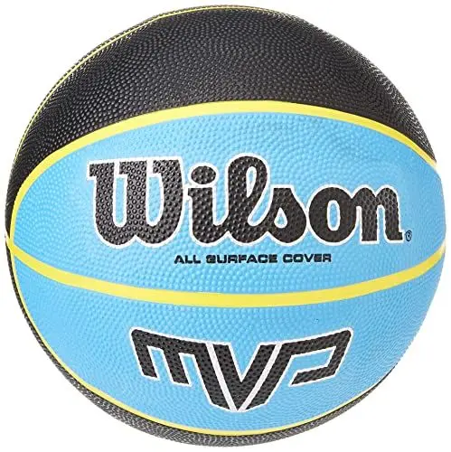 Produktbild: Wilson Unisex-Adult MVP BSKT Basketball, Schwarz/Blau, 3