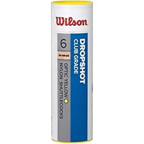 Produktbild: Wilson Unisex Erwachsene Dropshot Badminton Shuttles, Gelb, 6 St ck EU