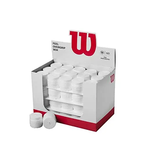 Produktbild: WILSON Unisex – Erwachsene Pro Overgrip Tennis-Griffe, Weiss/opulenter Garten