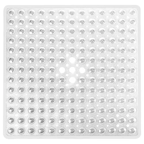 Produktbild: WIMAHA Quadrat Duschmatten,53×53cm rutschfest Badewannenmatten Anti Schimmel Badematten mit Saugnapf, Sicherheits badezimmermatte,maschinenwaschbar Badewannenmatte