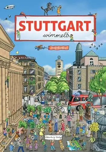 Produktbild: Wimmelbuch – Stuttgart wimmelt: Suchen und Entdecken. Ein Bilderbuch für Kinder ab 2 Jahren. (Silberburg Wimmelbuch)