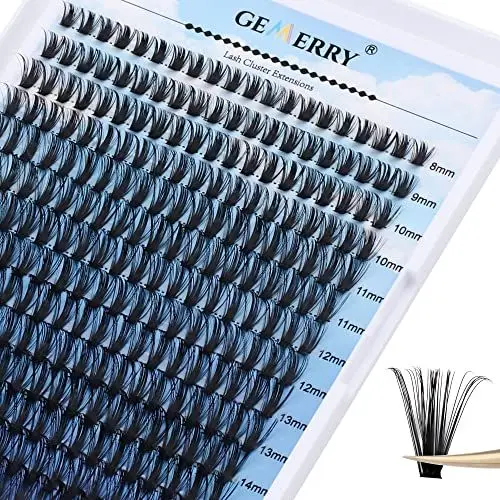 Produktbild: Wimpern Einzeln DIY Cluster Wimpern 0.07 D Curl Individuelle Wimpern Extensions Wimpernverlängerung Volume Wimpernbüschel Wimpern Hause GEMERRY Wimpern （50D-0.07D-8-16mix）