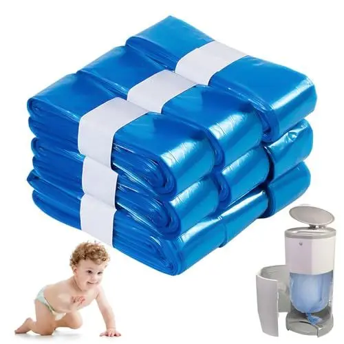 Produktbild: Windeleimer Nachfüllkassetten, Afenau 12 Stück Nachfüllfolie Windeleimer, Fasst bis zu 280 Windeln Windeleimer Nachfüllfolie, 4,5M Windeltüten Kompatibel für Tommee Tippee Angelcare Genie Munchkin