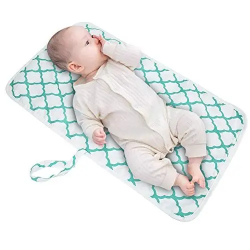 Produktbild: Windel-Wickelunterlage, Faltbare Baby-Wickelunterlage, Wickelunterlage, Abwischbare Wickelunterlage, Abwischbare Reiseeinlagen für Neugeborene, Kleinkinder, Kinder, 59,9 X 34,9 X