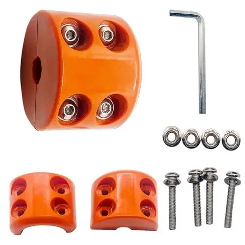 Produktbild: Windenseilhaken Windenseil Haken Stopper Seilstopper Kabelstopper Offroad Quad Zubehör ATV UTV Winch Stopper mit Inbusschlüssel, Orange
