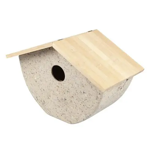 Produktbild: Windhager Nistkasten Recovery ÖKO, Nisthilfe für Kohlmeise, Haussperling und Trauerschnäpper, Vogelnistkasten, Vogelhaus, Brutkasten, 16 x 25 x 19,5cm
