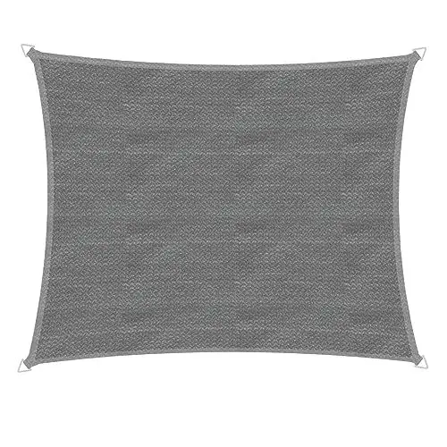 Produktbild: Windhager Sonnensegel Capri Rechteck 3 x 4 m, Sonnenschutz für Garten & Terrasse, UV- und witterungsbeständig, grau