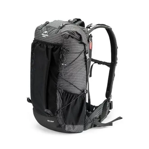 Produktbild: windhike Naturehike 60L Interne Frame Wandern Rucksack, Camping Wasserdichte Tasche, Outdoor Daypack mit Regenschutz